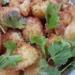 A picture of Spicy Fried Idli.