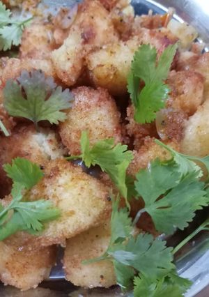 A picture of Spicy Fried Idli.