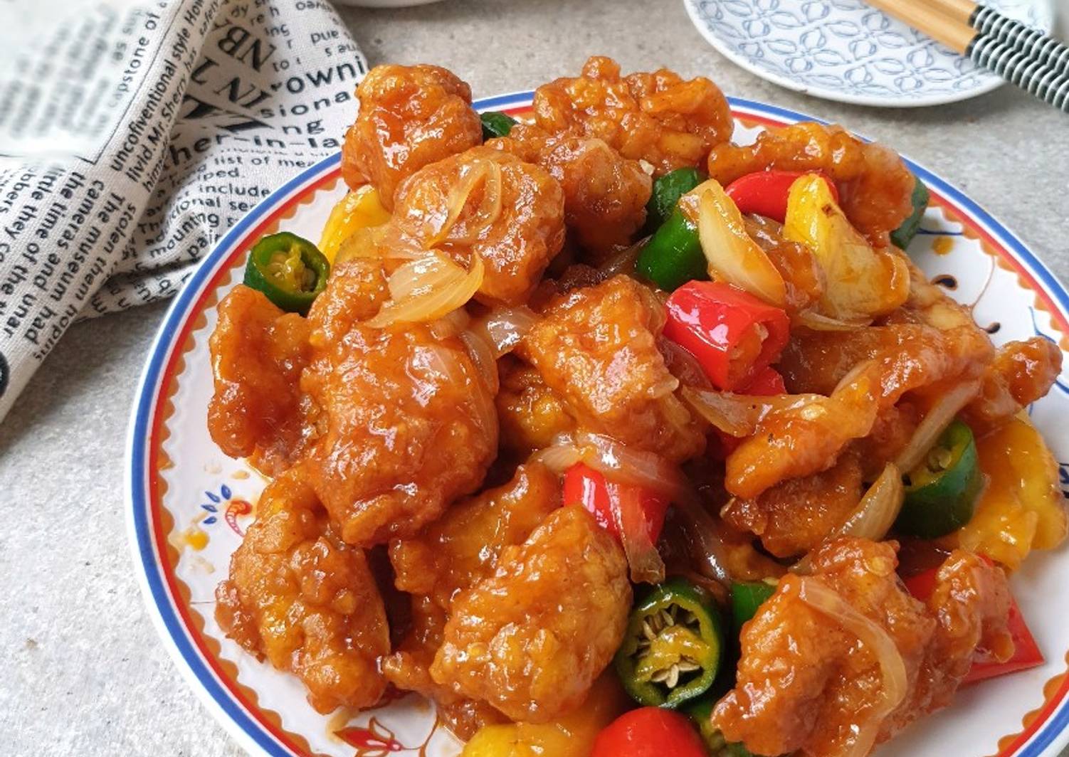 Resep Ayam Saos Asam Manis oleh Trixie Gayatri - Cookpad