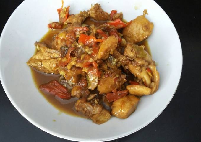 Langkah Mudah untuk mengolah Ayam kecap kesuna cekuh (kencur&amp;bawang putih) Anti Gagal