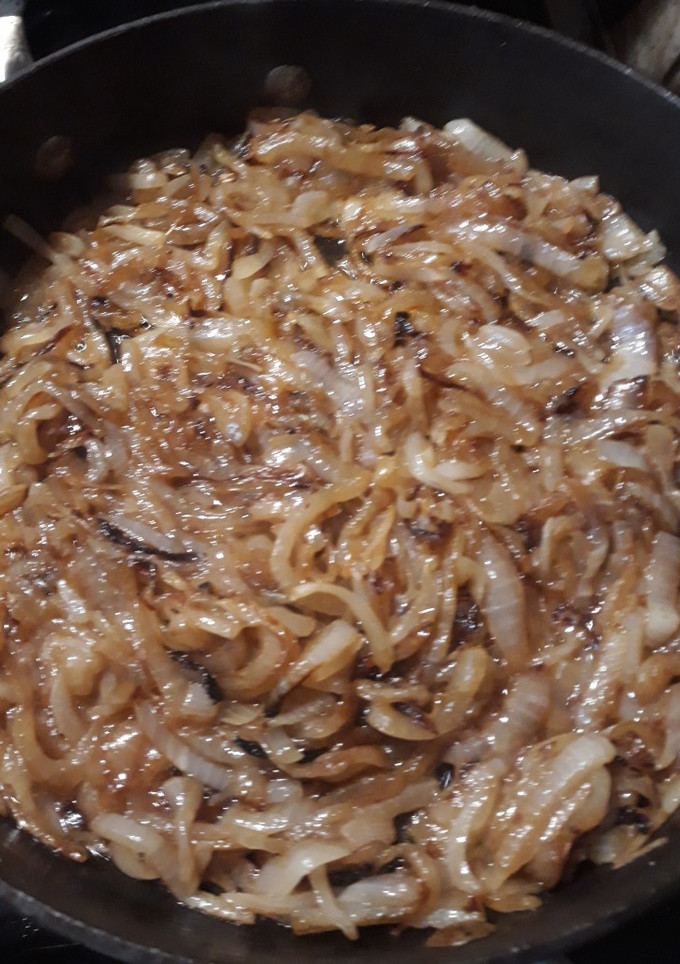 A picture of Caramelized Onions Batch 5.