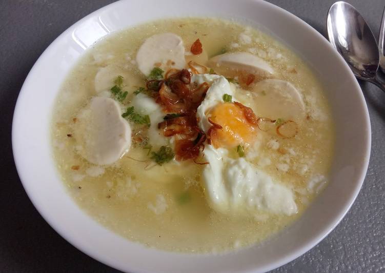 Bagaimana Membuat Sup telur tahu sutra Enak Banget
