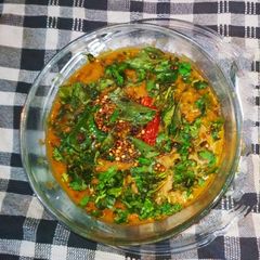 A picture of Raw Mango Palak Dal Tadka.