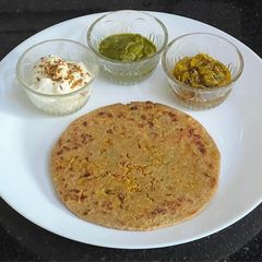 Soya Masala Paratha 🫓 (Protein pack tiffin) A picture of Soya Masala Paratha 🫓 (Protein pack tiffin).