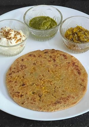 A picture of Soya Masala Paratha 🫓 (Protein pack tiffin).