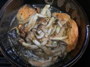 A picture of shimeji salmon