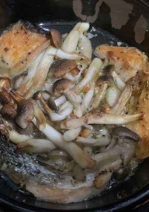 Foto resep Salmon Shimeji Kuah Air Fryer