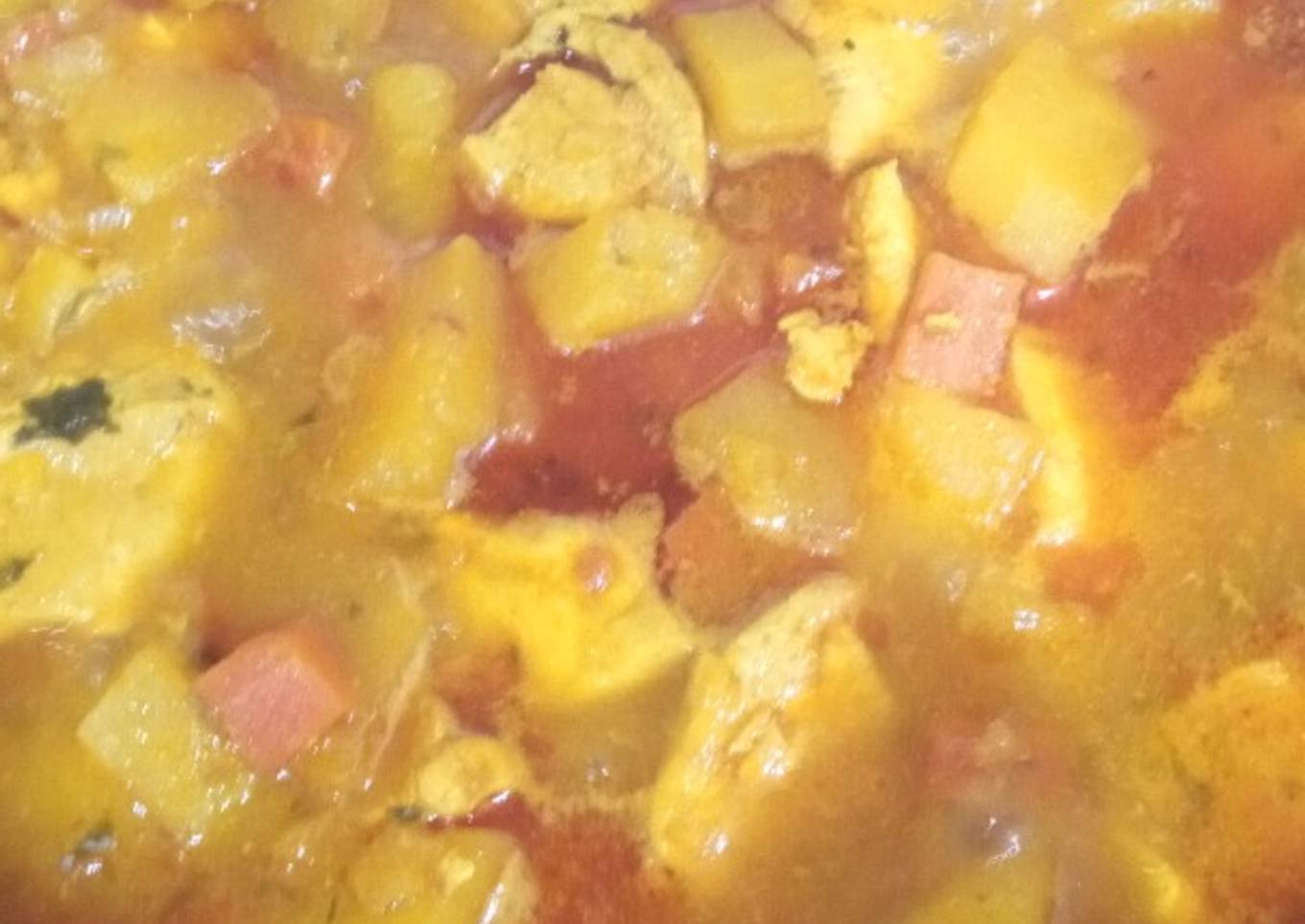 Pechugas de Pollo Guisadas al Azafrán