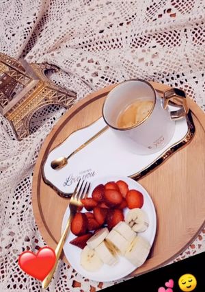 صورة لوصفة ☀️ قهوة وتوست 🍊 🌼