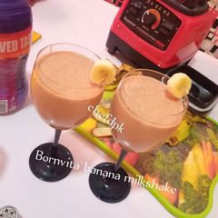 A picture of Bournvita Banana Milkshake.