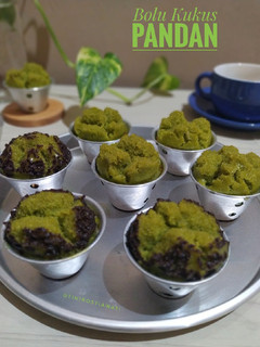Foto resep Bolu Kukus Pandan (Sari Pandan Asli), Tanpa Telur - Tanpa Mixer