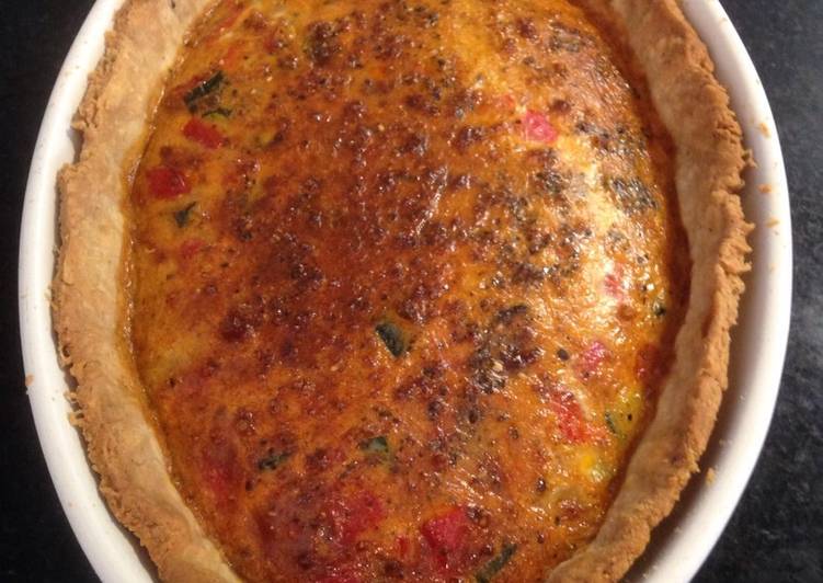 Recipe of Favorite Roasted pepper quiche