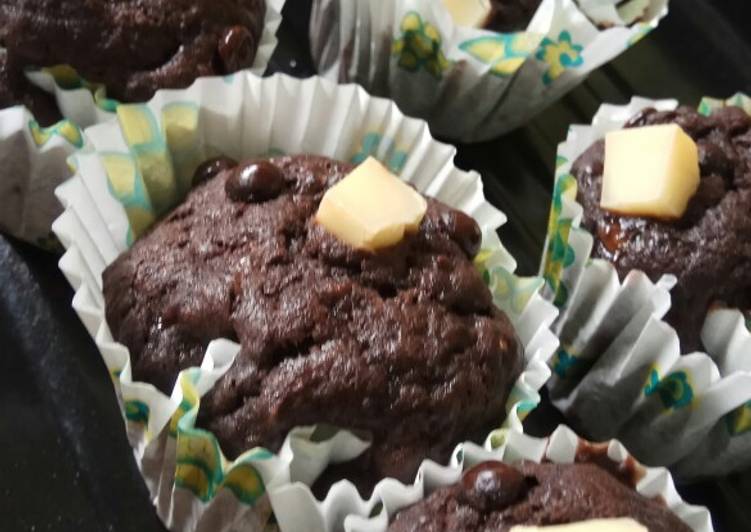 Resep Muffins pisang coklat tanpa mixer, Bisa Manjain Lidah