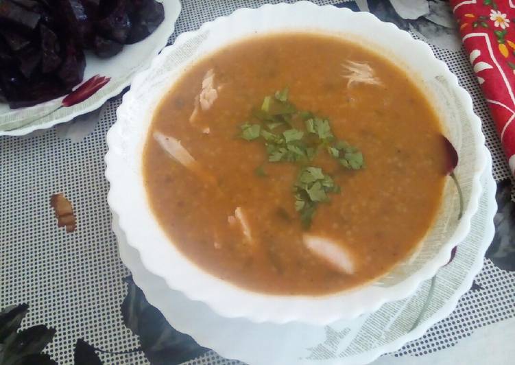 شوربة فريك بنة
