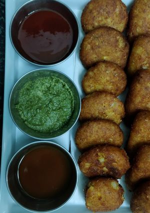 A picture of Corn cutlets.