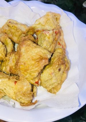 A picture of Egg tofu(awarar kwai).