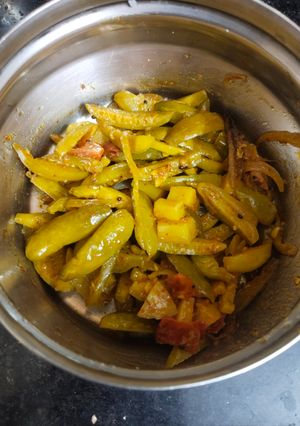A picture of Parwal Bhaji.