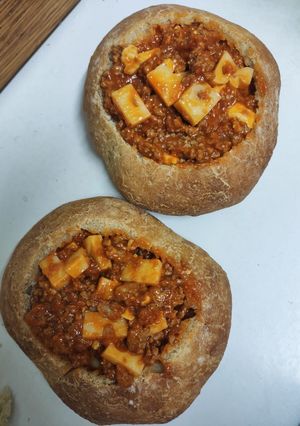 Una foto de Bollos Rellenos de carne picada y queso