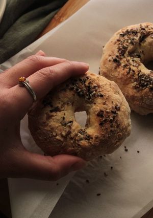 Φωτογραφία της συνταγής Bagel με 3 υλικά