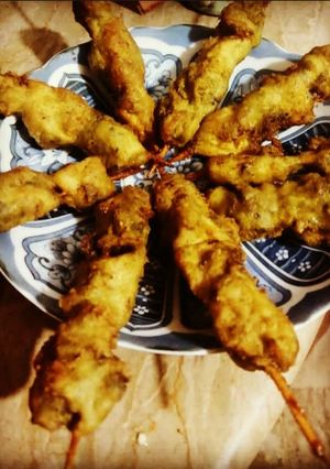 A picture of Chicken stick boti kabab.