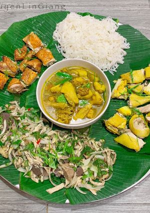 Hình của món Gà lên mâm.