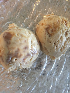Una foto de Helado casero con dulce de leche