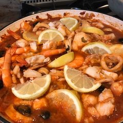 Fish stew A picture of Fish stew.