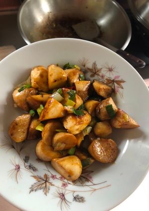 金沙杏鮑菇 的食譜成品照片