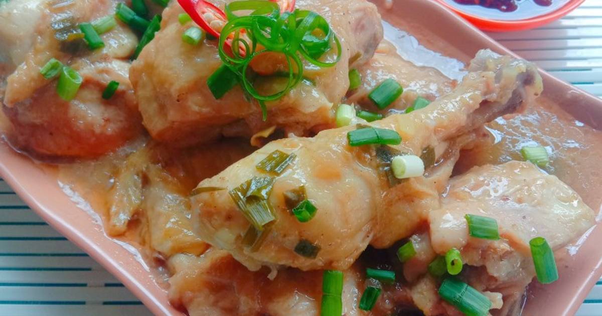 Resep Ayam Kukus Jahe With Chili Oil Oleh Dwi Prasetyawati Cookpad