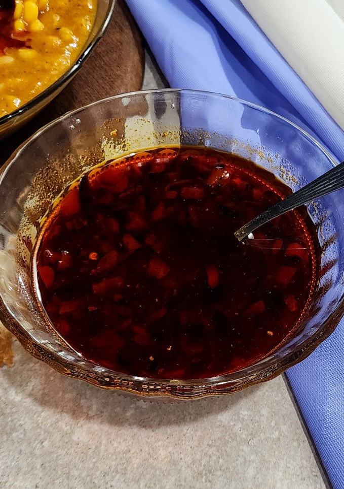 Una foto de 🇦🇷🌶️🍲Salsa picante para locro 🍲🌶️🇦🇷