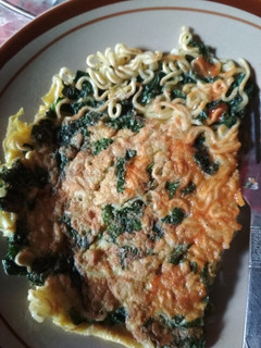 Foto resep Telur Dadar Mie Bayam