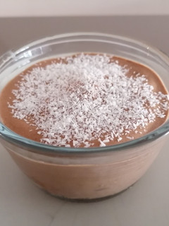 Una foto de Mousse de choco y plátano extra fit!!
