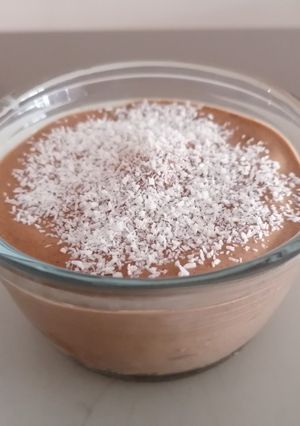 Una foto de Mousse de choco y plátano extra fit!!