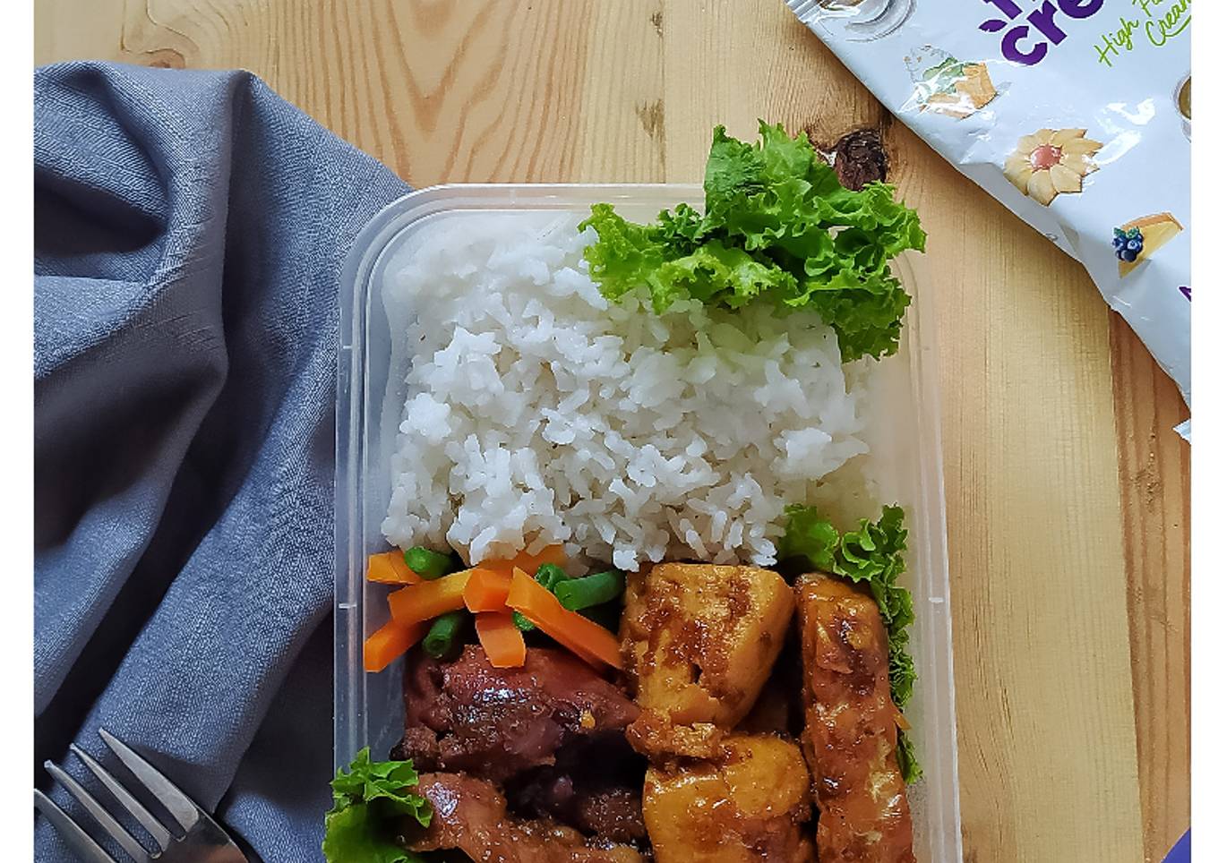 Menu Bekal Tahu Tempe Bacem