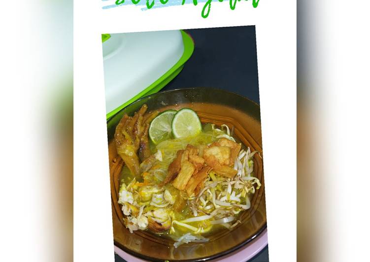 Soto Ayam/Ceker plus Kentang Crispy