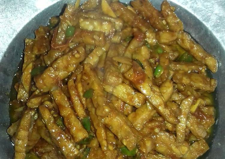 Tempe kecap pedas simpel