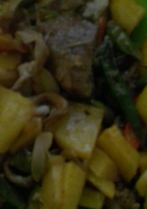 Foto resep Oseng ati ampela kentang saus tiram