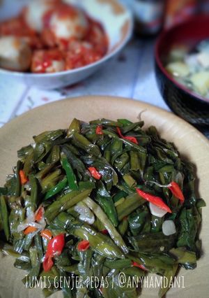 Foto resep Tumis genjer pedas