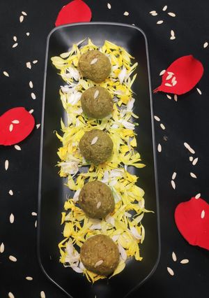A picture of Paan Gulkand malai ladoos.