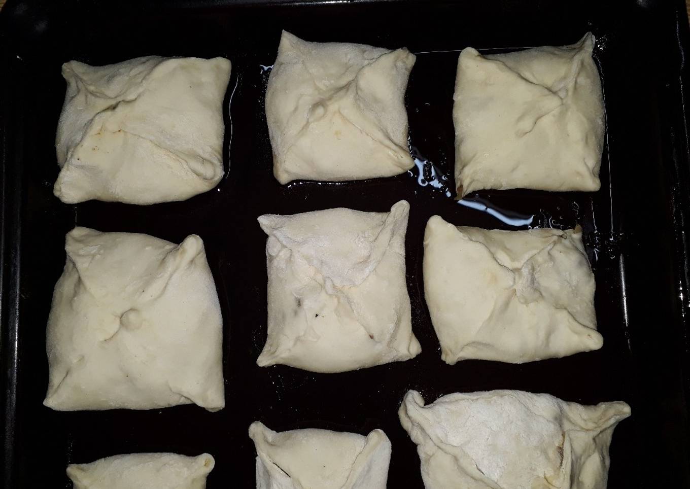 Krautpirok, pirok: bolsitas de repollo y carne molida