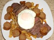 Una foto de carne bistec