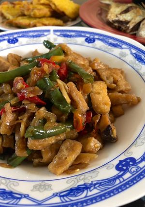 Foto resep Oseng Tahu Kacang Panjang