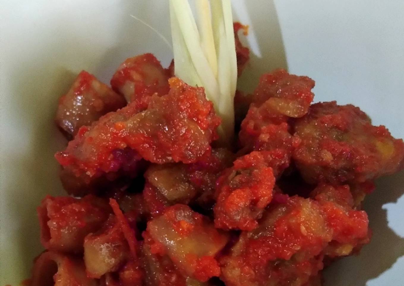 Balado Baby Cumi Asin Mix Ikan Pari asin