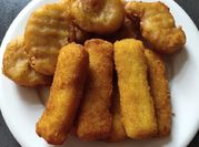A picture of breaded chicken breast