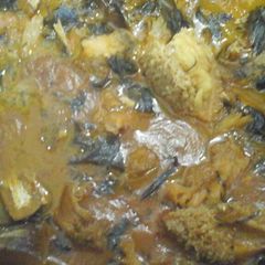 A picture of Oha soup.