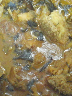A picture of Oha soup.