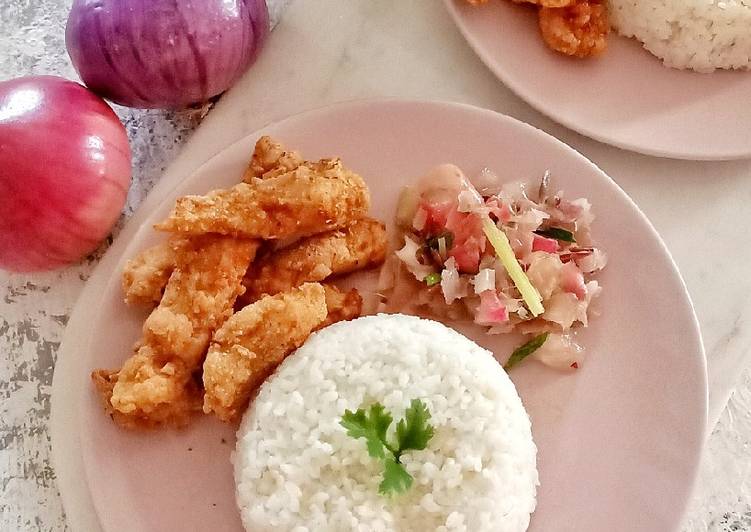 Resep Populer Nasi Ayam Goreng Sambal Matah Kecombrang Enak dan Sehat