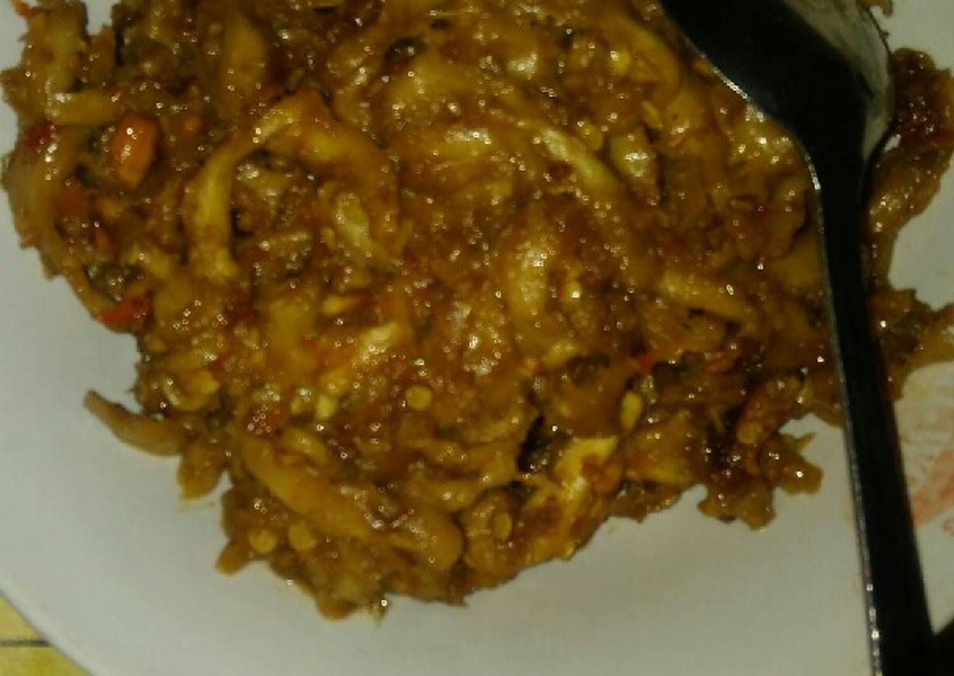 Jamur tiram bumbu sate