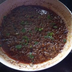 A picture of Mutton Keema.