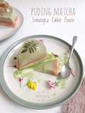 Puding Matcha Semangka Edible Flower